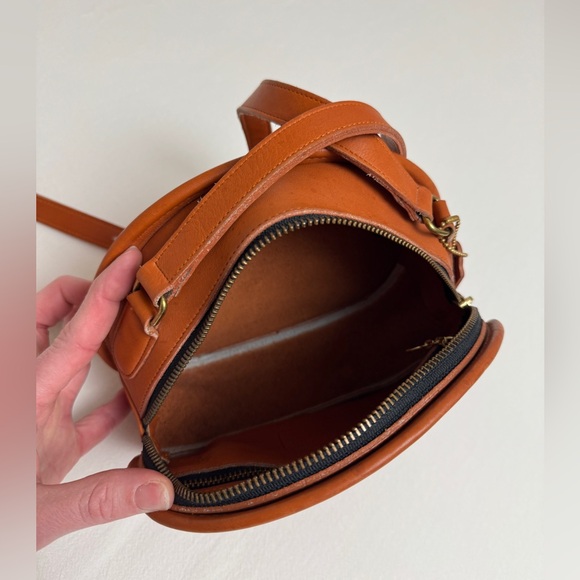 Vintage COACH Mango Orange Leather Shoulder Bag Glove Tanned USA Made Rare Retro - Picture 9 of 16